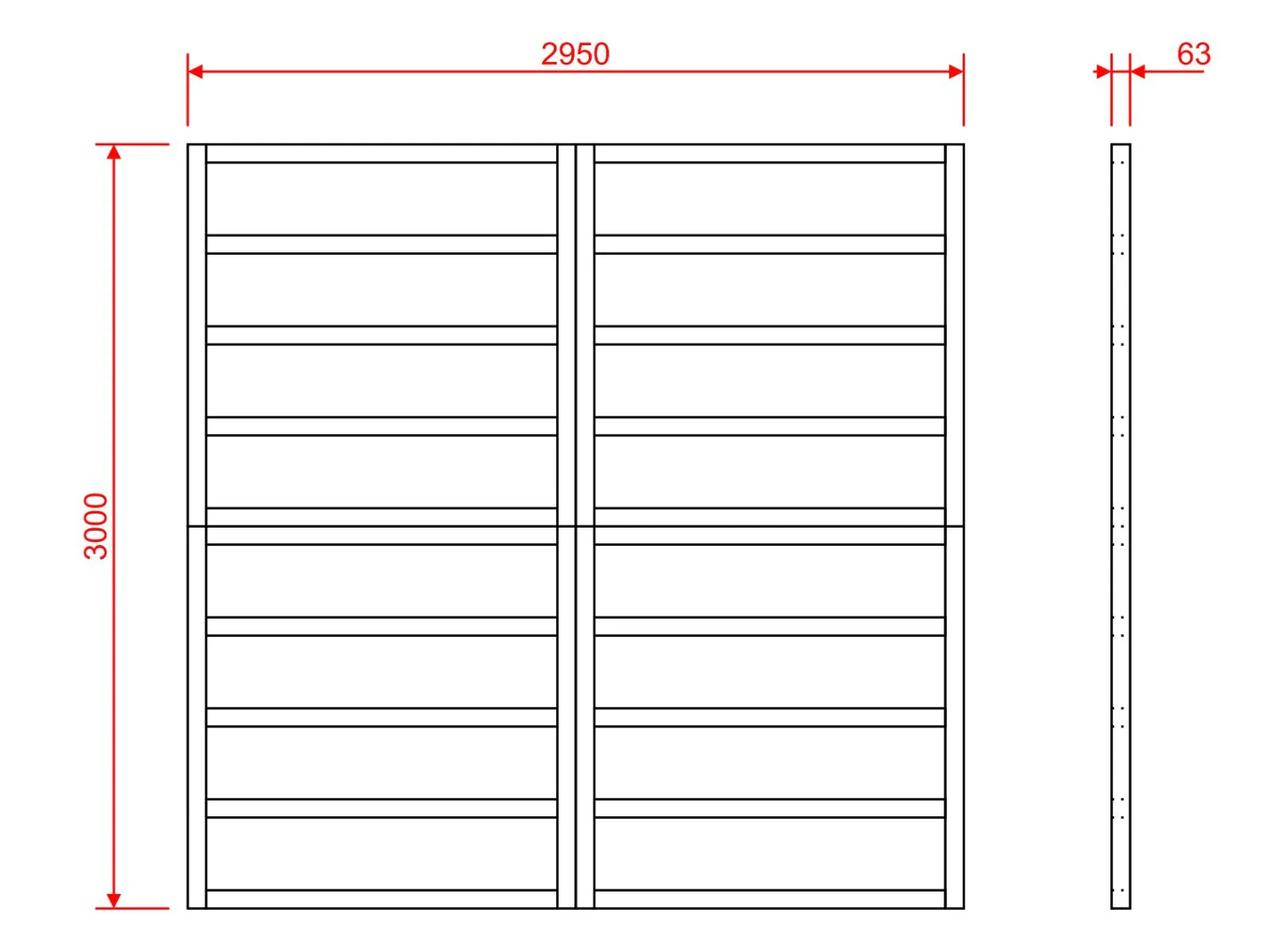 Wooden shed bases 10x10 (W-295cm x D-300cm) - Image 4