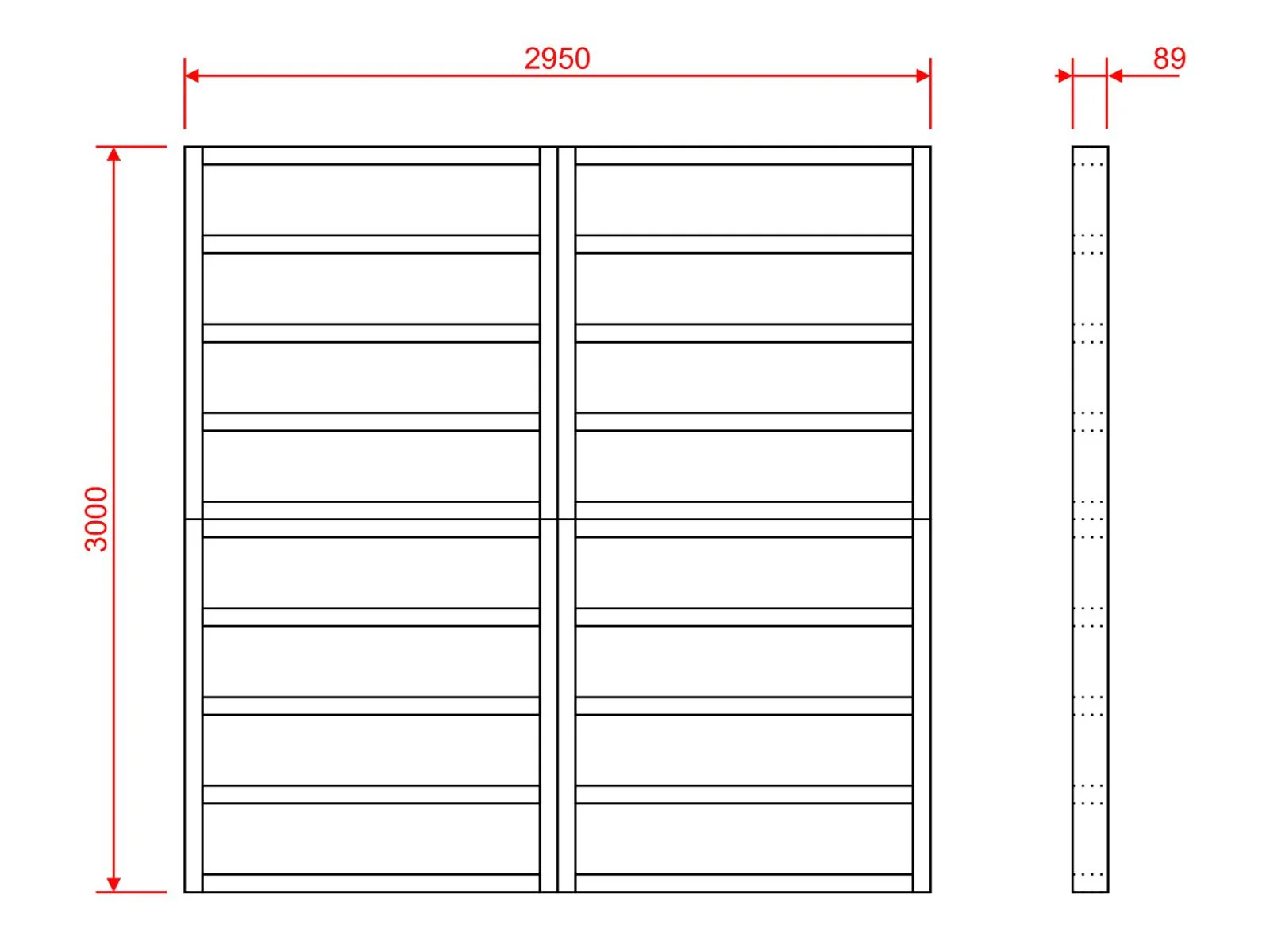 Wooden shed bases 10x10 (W-295cm x D-300cm) - Image 5