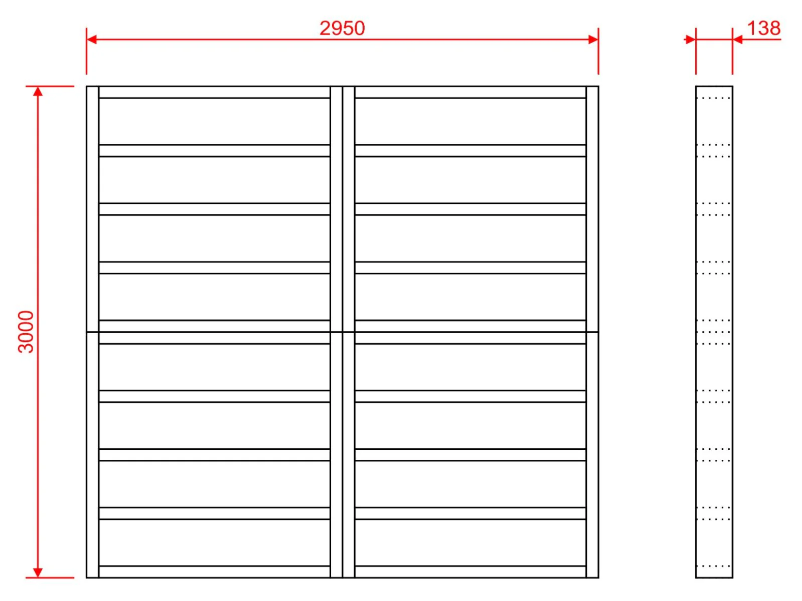 Wooden shed bases 10x10 (W-295cm x D-300cm) - Image 6