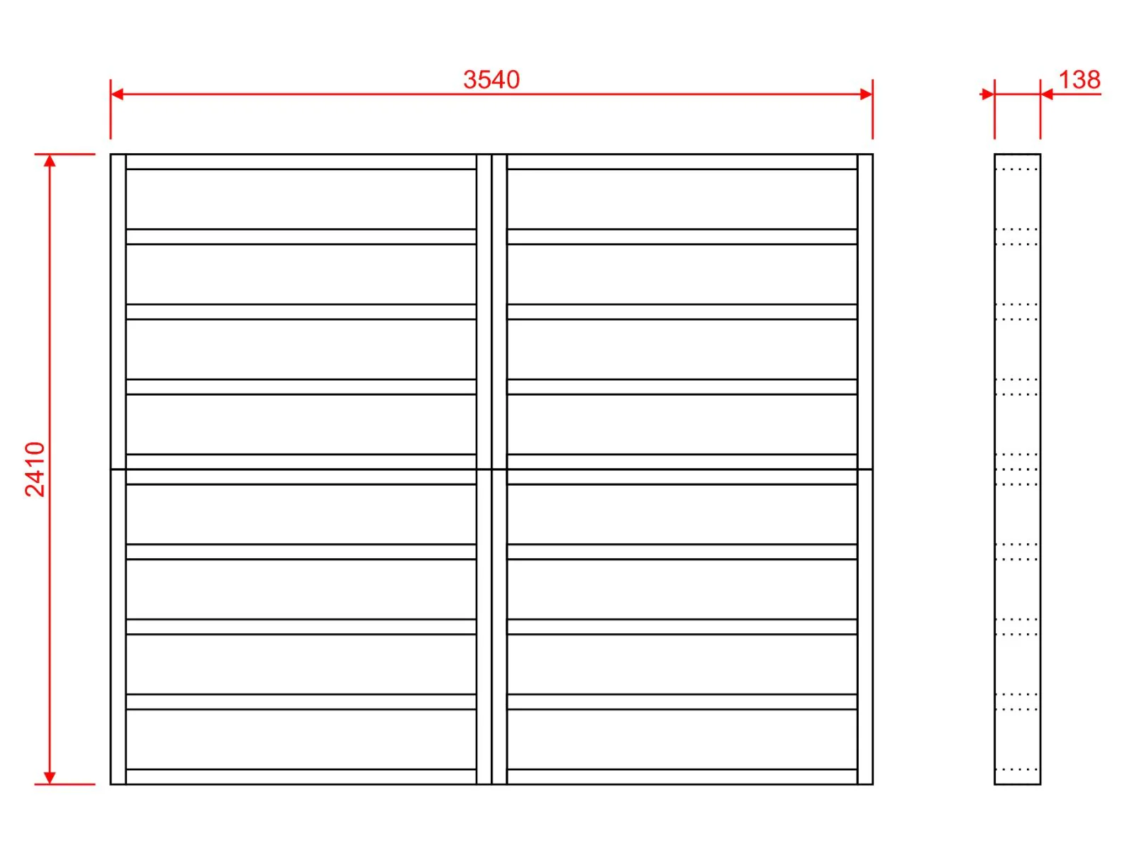 Wooden shed bases 12x8 (W-354cm x D-241cm) - Image 5