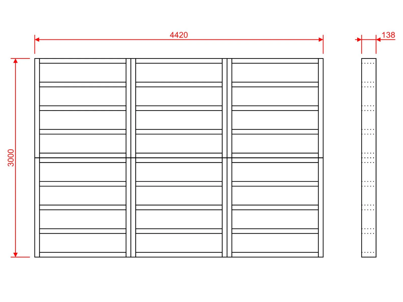 Wooden shed bases 15x10 (W-442cm x D-300cm) - Image 6
