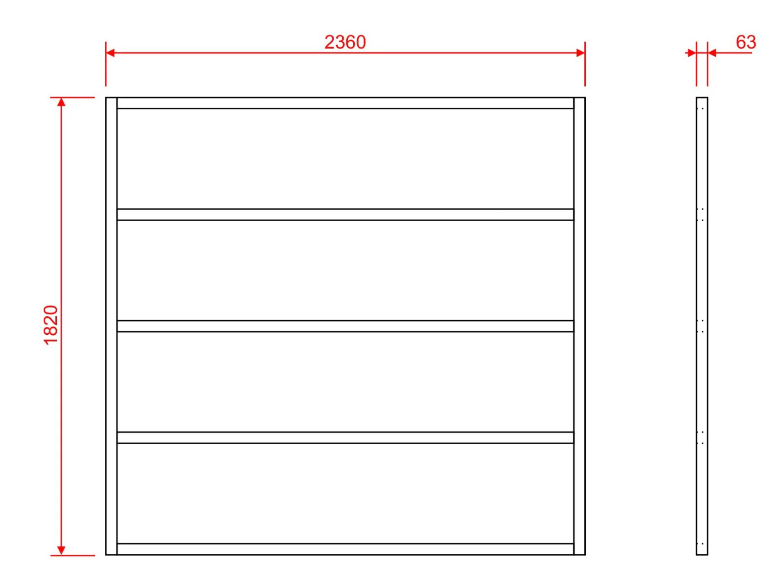 Wooden shed bases 8x6 (W-236cm x D-182cm) - Image 4