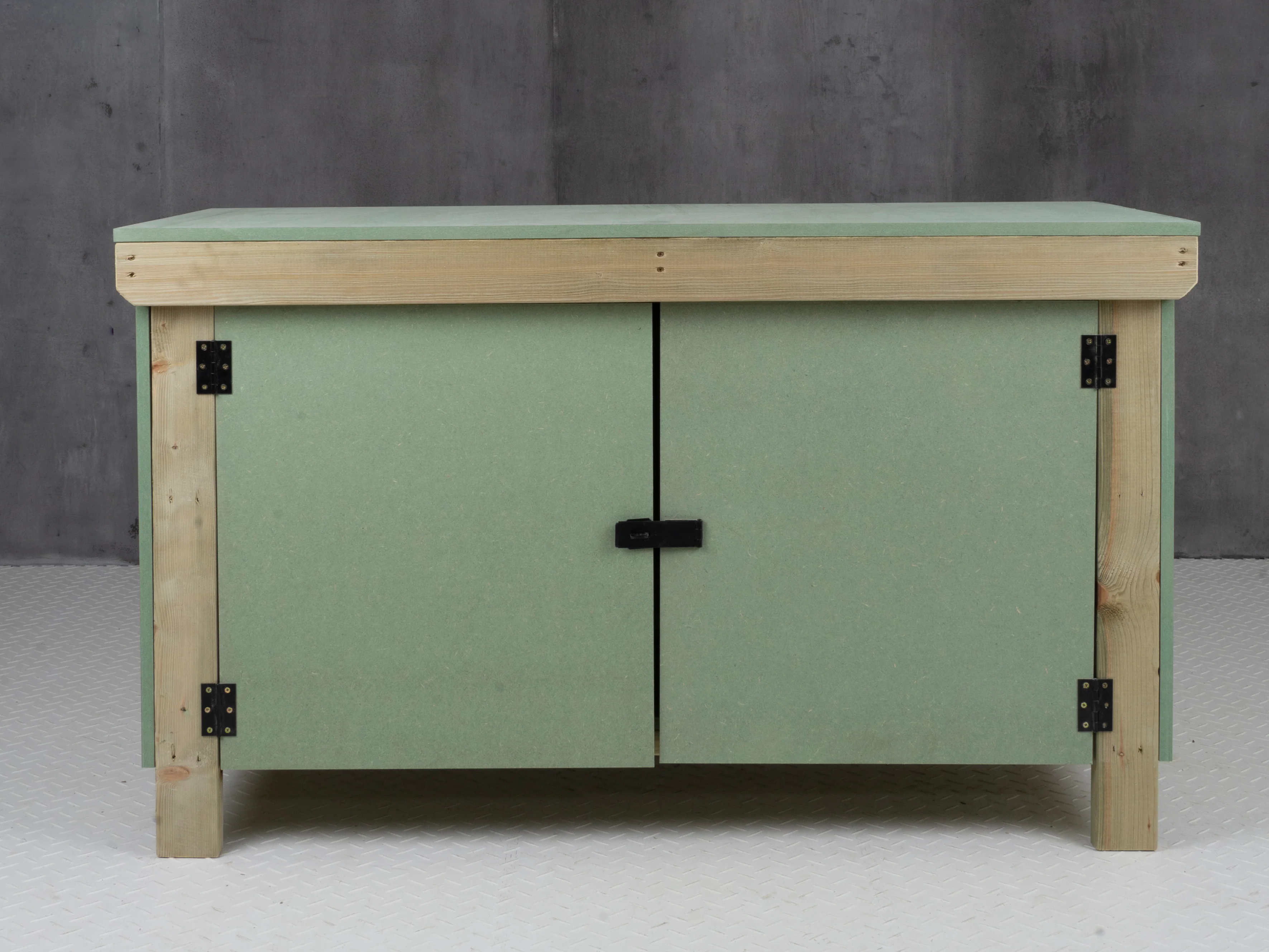 Wooden UniMDF Moisture Resistant Workbench With Lockable Cupboard (V.9) - Image 7