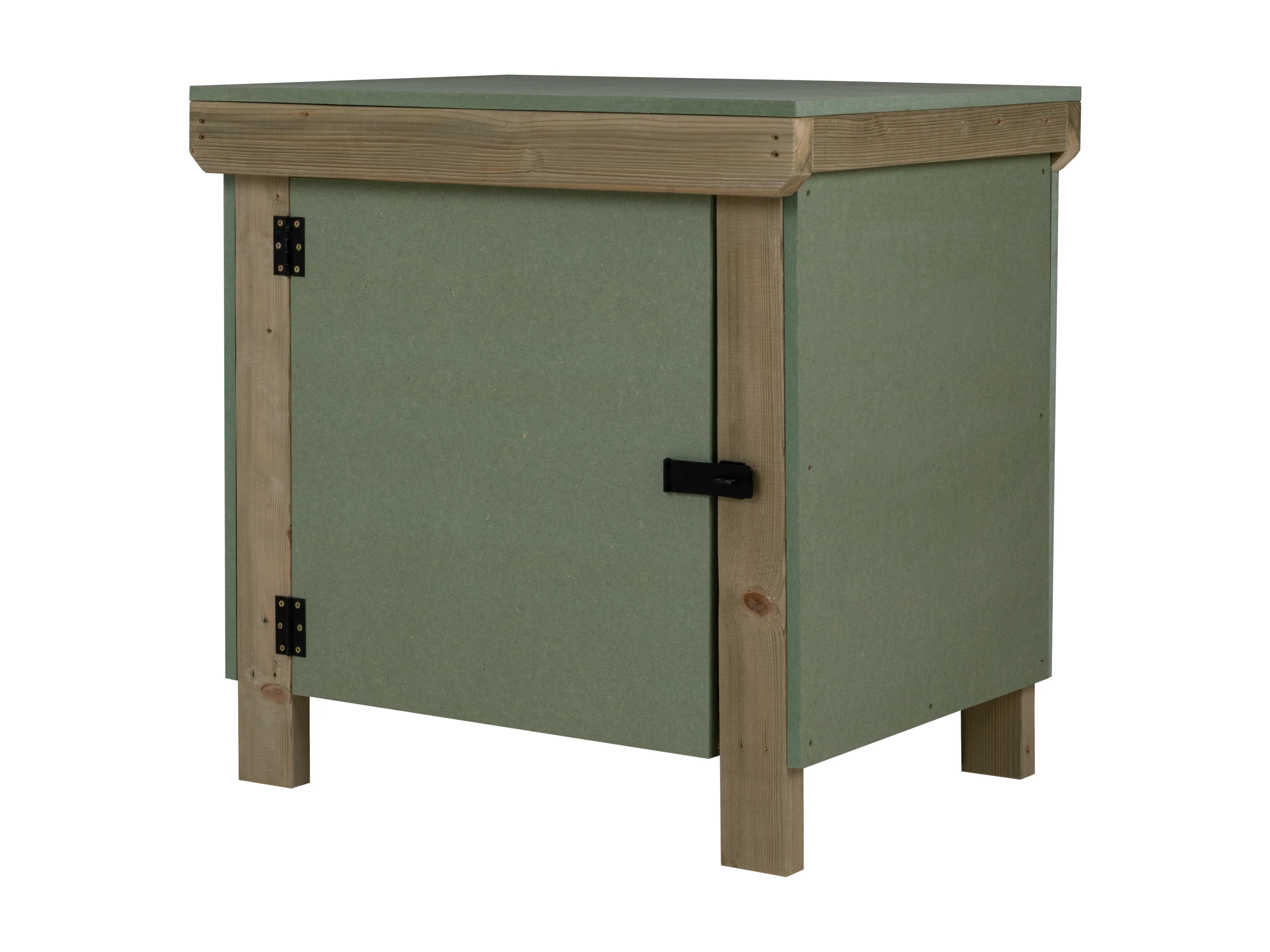 Wooden UniMDF Moisture Resistant Workbench With Lockable Cupboard (V.9) Double Shelf - Image 3