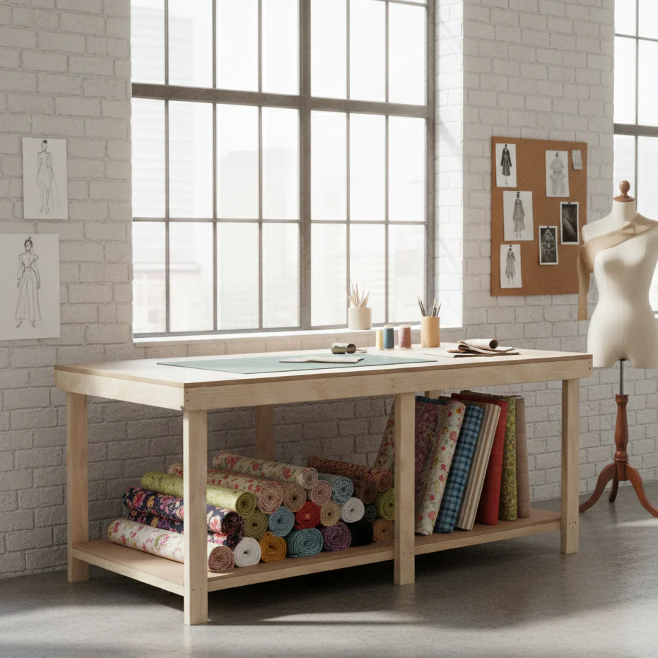 Wooden Workbench MDF Top Depth-4ft - Image 7