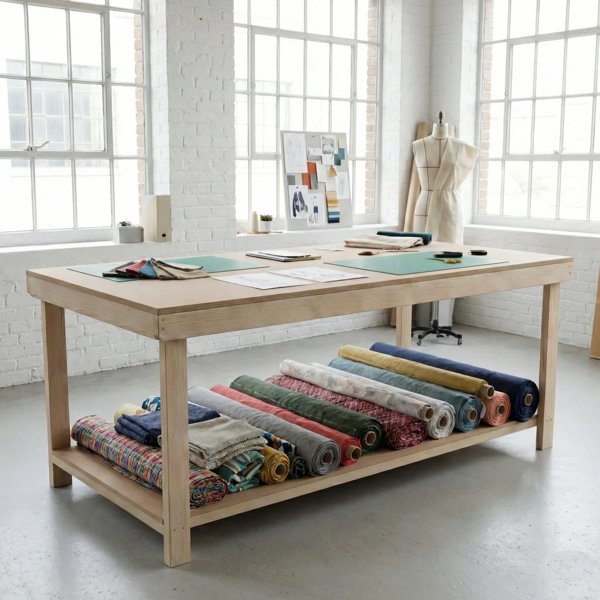 Wooden Workbench MDF Top Depth-4ft - Image 9