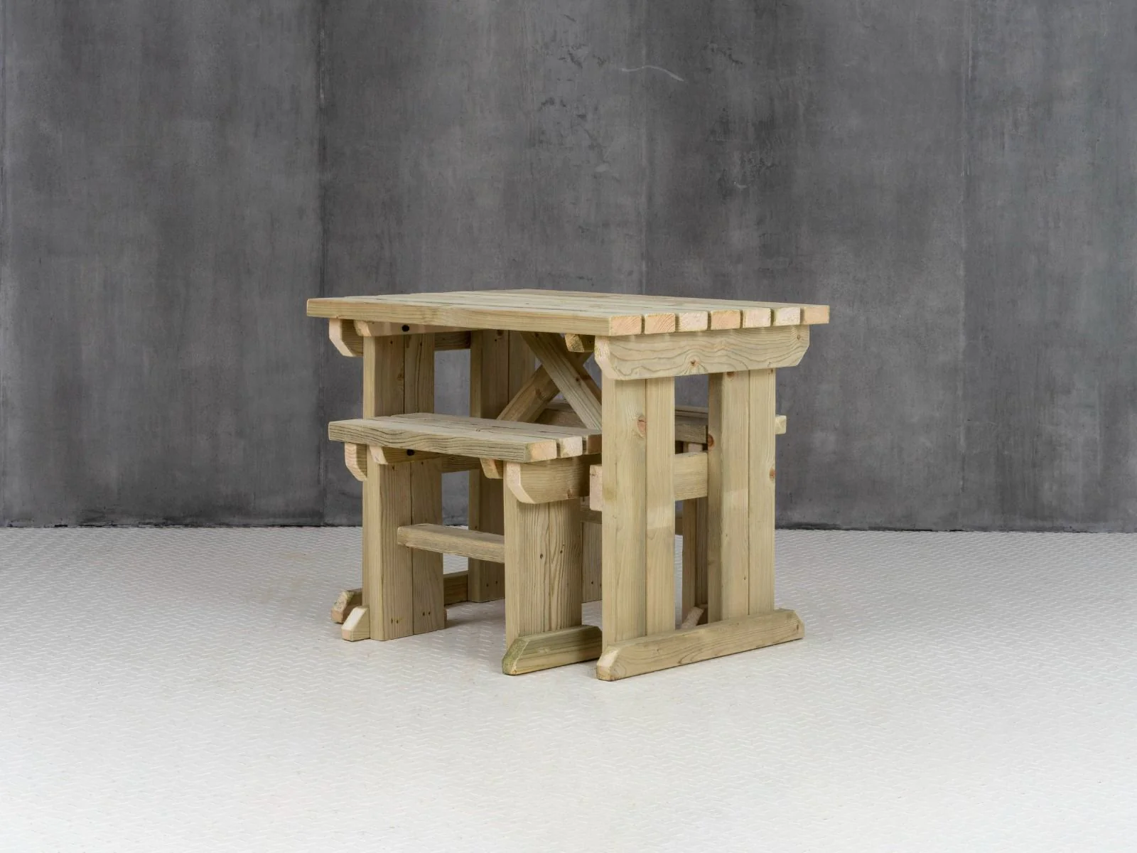 Yews Space Saving Picnic Table and Benches Set - Image 10