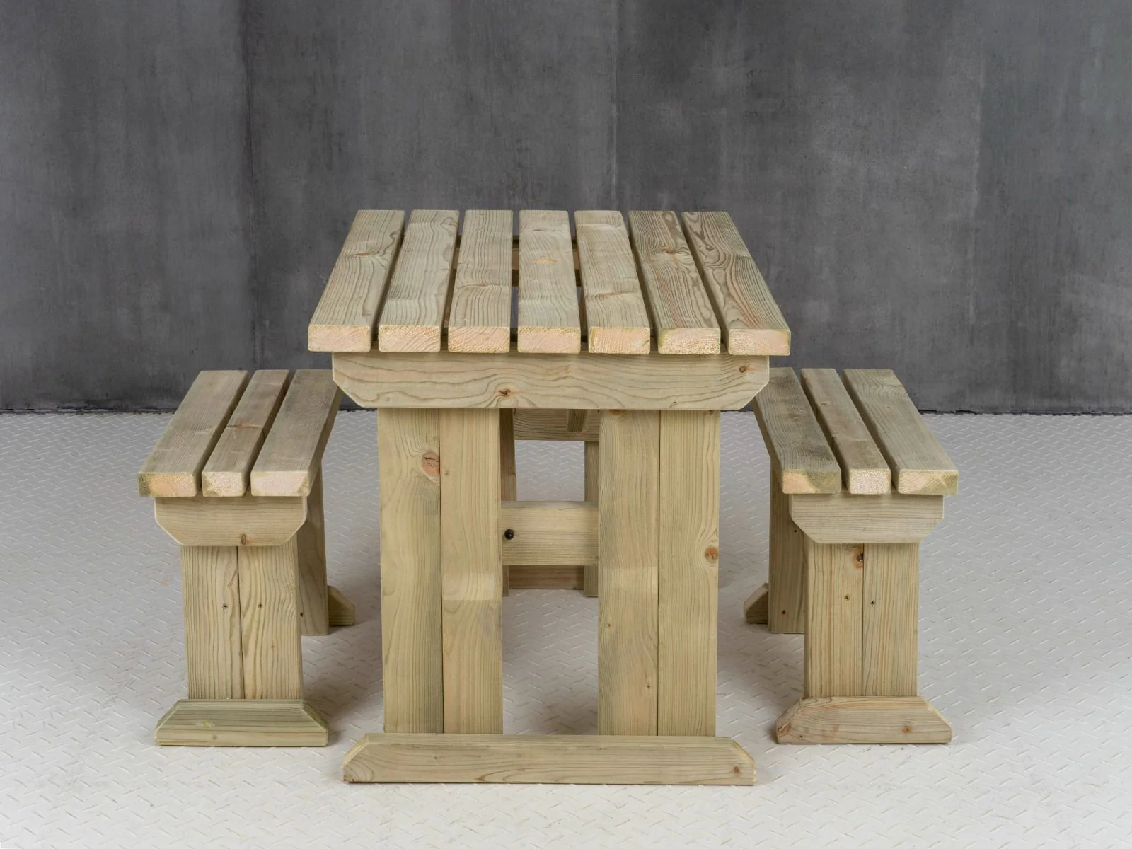 Yews Space Saving Picnic Table and Benches Set - Image 12