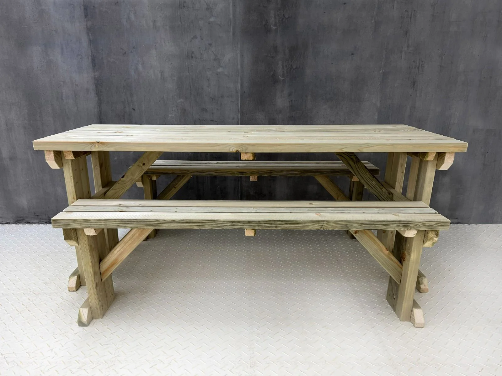 Yews Space Saving Picnic Table and Benches Set - Image 7